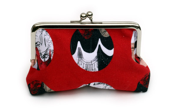 Harriett Chapman Designs-Red Spotted Large Purse